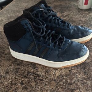Adidas Blue and Black Sneakers for Everyday Style
